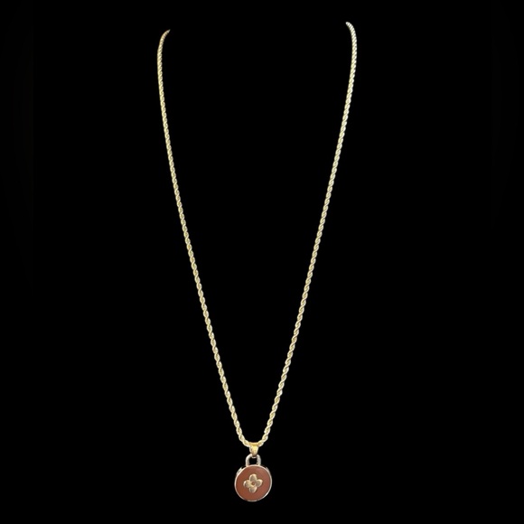 Authentic Louis Vuitton Brown Charm Necklace - Picture 3 of 3